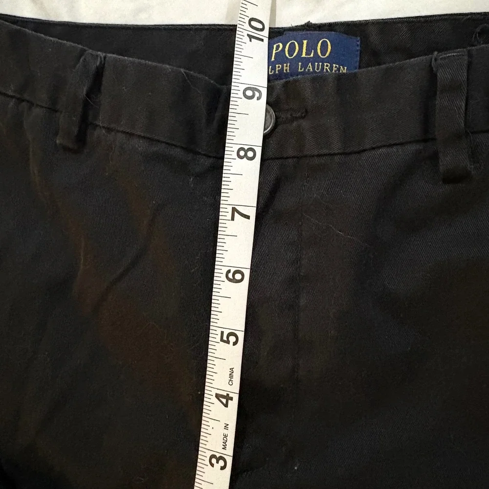 Polo Ralph Lauren Boys Black Chino Pants Size 18 Straight Leg Preppy Trousers